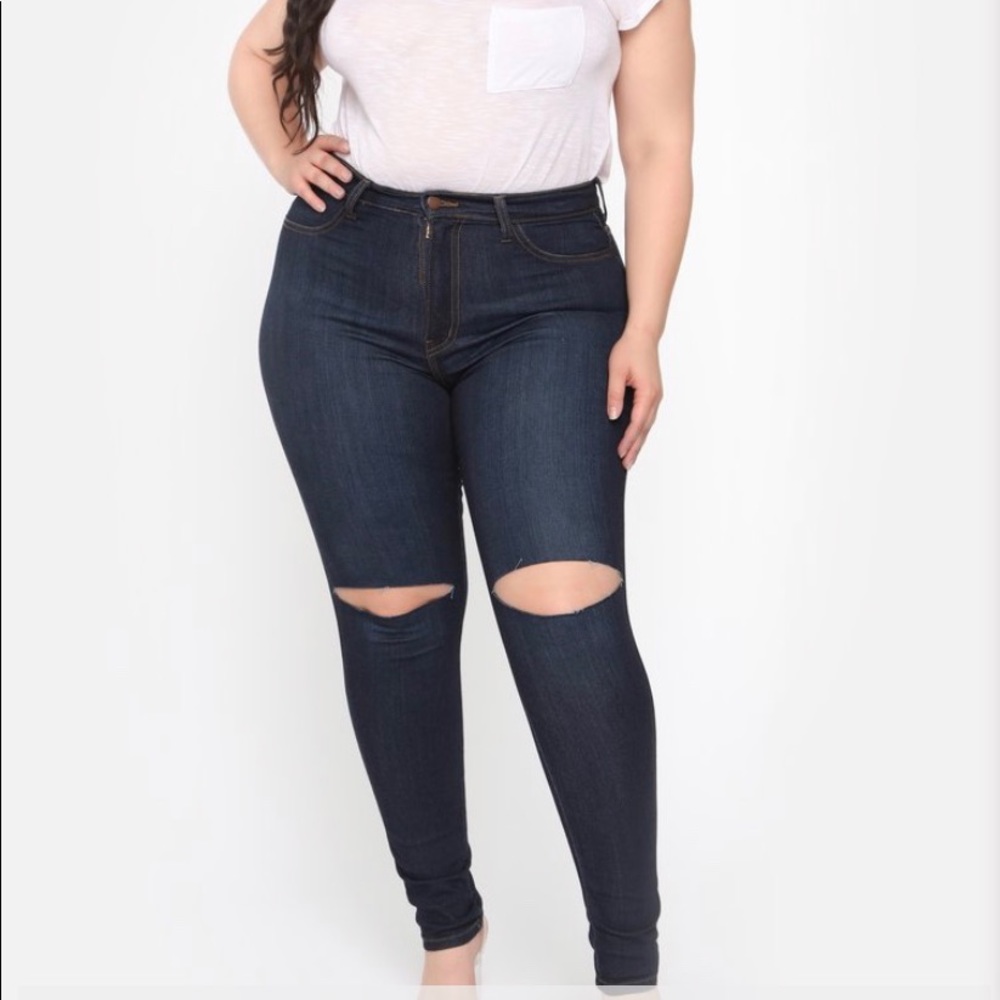 Plus size jeans